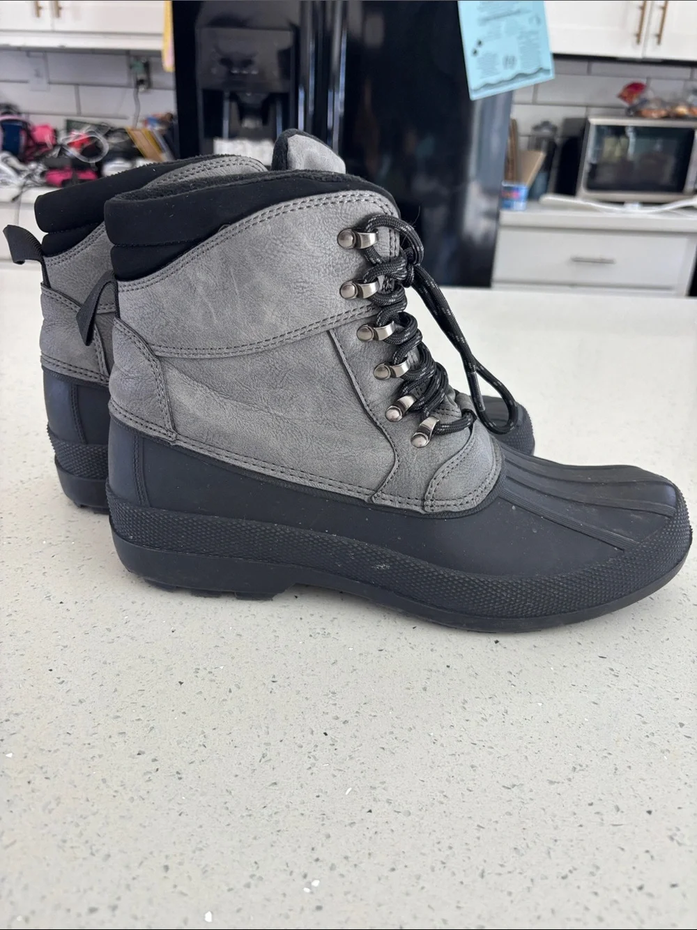 Denali Men's Waterproof Lace-Up Winter Boots - Black/Grey